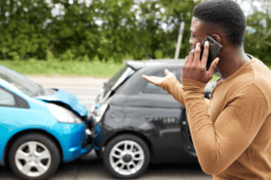determining liability fault in multi-car collision
