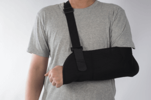 sustaining an arm injury